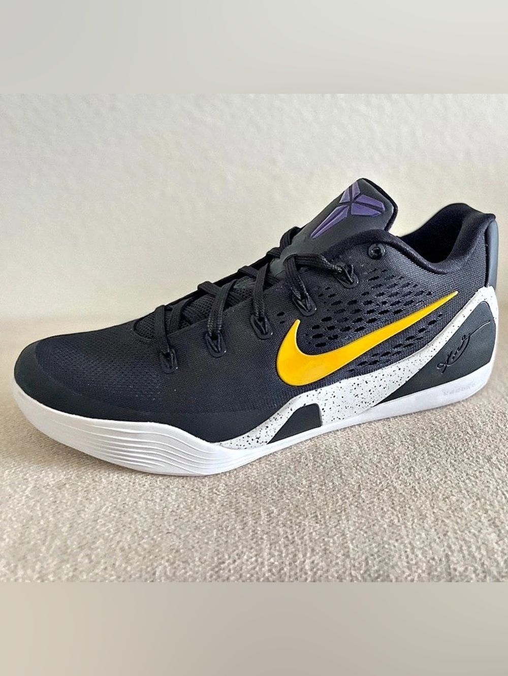 Size 11.5 - Nike Kobe 9 Elite Low Protro ‘Lakers Away’ Basketball IH1401-002 NEW